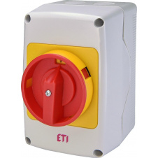 Кулачковый переключатель в корпусе ETI 004773179 CS 25 10 PNGLK (3p «0-1» IP65 25A блок)