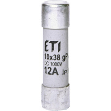 Запобіжник ETI 002625077 CH 10x38 gPV 12A 1000V (30kA)