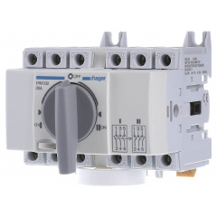 Перемикач Hager HIM302 I-0-II 20А 400/690В 3P 5м Тернопіль