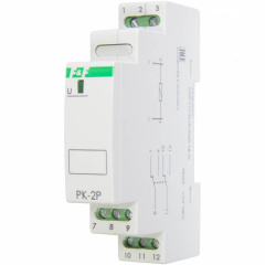 Электромагнитное реле F&F PK-2P-12V 12В 2х8 А Вишневое