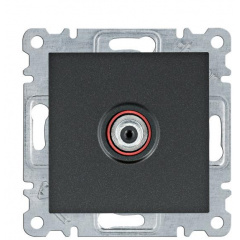SAT розетка Hager WL3233 Lumina (чорна) Херсон