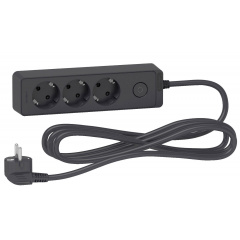 Трехместный удлинитель Schneider Electric ST9433B (3м) черный Черкассы