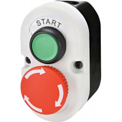 Двомодульний пост кнопки ETI 004771443 ESE2-V5 «START/STOP» тип з відключенням поворотом Київ