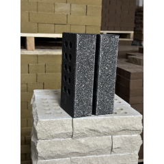 Кирпич облицовочный ECOBRICK мрамор 250x120x65 мм черный Николаев