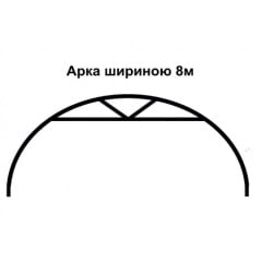 Теплиця "Західна-8х10" 8х10х3,5м + плівка 150 мкм+ зигзаг профіль Львов