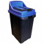 Бак для сортировки мусора Planet Re-Cycler 50 л черный - синий (бумага) Запорожье