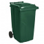 Контейнер для мусора 240 литров бак на колесах зеленый емкость Тип А Лосиновка