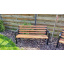 Скамейка Tobi Sho садово-парковая с подлокотниками в стиле Лофт 1 м цвет Дуб Чернигов