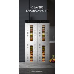 Дегидратор коммерческий Tekhniko DH-80H-SS нержавеющая сталь (80 лотков) Київ