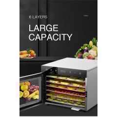 Дегідратор професійний Tekhniko DH-06H-SS нержавіюча сталь (6 лотків) Київ