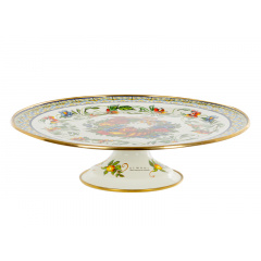 Тортовница эмалированная "VITALY" Elmani с крышкой на ножке, 30 см Вольнянск