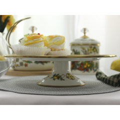 Тортовница эмалированная "VITALY" Elmani с крышкой на ножке, 30 см Вольнянск