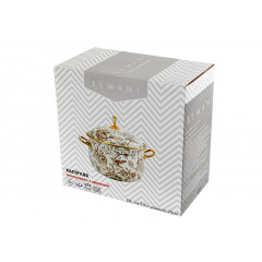 Кастрюля эмалированая "SICILY" Elmani с крышкой, 3,8 л, 20 см Хуст