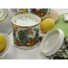 Банка для сыпучих продуктов "VITALY" Elmani с крышкой, 1,25 л, 12х12 см Жмеринка