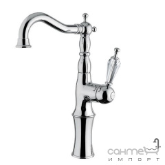 Смеситель для раковины высокий Bugnatese Oxford Kristal OXCR6317 kristal хром/ручка кристал Сваровски Рівне