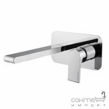 Смеситель для раковины скрытого монтажа Bugnatese Simple SIMCR6643 хром, излив 17 см