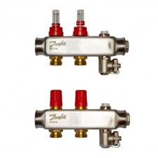 Колектор Danfoss SSM-F на 2 контури з ротаметрами (088U0752)