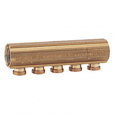Фото - Колектор Giacomini R551SY063 НР 3 виходи 1x3/4 Eurokonus Колектор Giacomini R551SY063 НР 3 виходи 1x3/4 Eurokonus