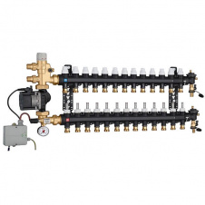 Колектор для теплої підлоги Caleffi UPS 25-60 3/4x3/4 13 контурів