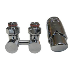 Комплект ексклюзивних вузлів прямий 3/4 x M22x1.5 Schlosser Хром (601000025) Володимир-Волинський