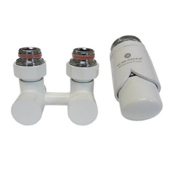 Комплект ексклюзивних вузлів кутовий 3/4 x M22x1.5 Schlosser Білий (601000020) Броды