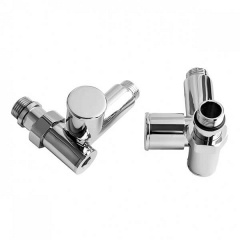 Кран для сушки для рушників кутовий під ТЕН Navin Solomon 1/2x1/2 хром 2 шт. Изюм