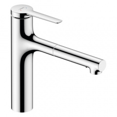 Змішувач для кухні Hansgrohe Zesis M33 Sbox lite 160, 2jet, з витяжним зливом (74804000) Київ