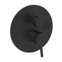 Змішувач для душу Paffoni Light LIG 018 NO прихованого монтажу на 2 споживача чорний матовий Чернігів