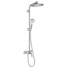 Фото - Душова система з одноважільним змішувачем Hansgrohe Crometta E 240 1jet Showerpipe (27269000) Душова система з одноважільним змішувачем Hansgrohe Crometta E 240 1jet Showerpipe (27269000)
