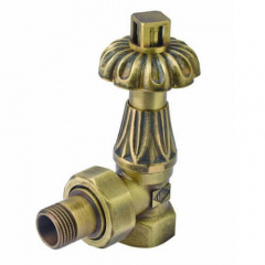 Кран-термостат кутовий Carlo Poletti Artistic 1/2" Bronze (V68310MA) Бушево