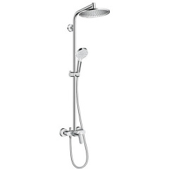 Душова система з одноважільним змішувачем Hansgrohe Crometta E 240 1jet Showerpipe (27269000) Иршава