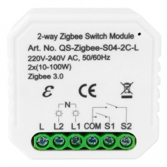 Розумний вимикач Tervix Pro Line ZigBee Switch (2 кнопки), без нуля (433141) Славянск