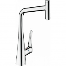 Змішувач для кухні Hansgrohe Metris Select M71 320 із висувною лійкою