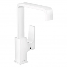 Змішувач для умивальника Hansgrohe Metropol 230 із донним клапаном білий