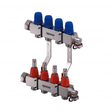 Колектор для підлогового опалення Uponor Vario C FM 4x3/4 Euro з 4 контурами (1133472)