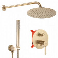 Душовий гарнітур Rea Lungo золотий матовий + Box (Rea-P4160)