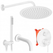 Душовий гарнітур Rea Lungo білий + Box (Rea-P6611)