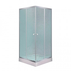 Душова кабіна Lidz Wawel SC80x80.SAT.LOW.FR Квадратна, скло Frost 4 мм + Lidz Душовий піддон KAPIELKA ST80x80х14 (LWASC8080SLFSET) Кременчук