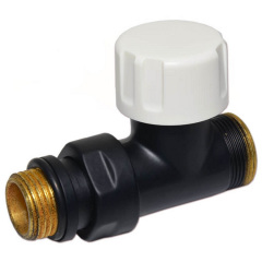 Кран термостатичний прямий Carlo Poletti Compact Thermo-V1 1/2х24-19 (V151511EFS9005O) Сарны