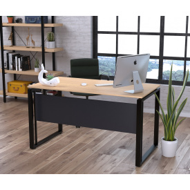 Письменный стол Loft-Design G-135-16 с царгой столешница 1350х700 мм дуб-борас