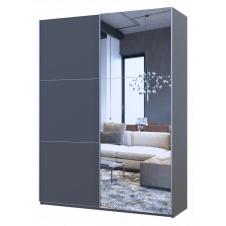 Шафа купе Doros G-Caiser Графіт 1 ДСП / 1 дзеркало 160х60х240 (42005084)