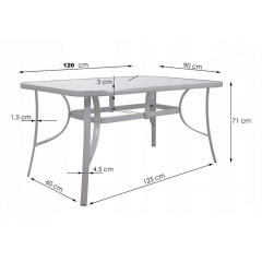 Комплект садовой мебели Kontrast Majorka DUO-6 Black Киев