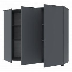 Комод Doros Рон 6 3 фасади Графіт 120х38х100 (41516000) Київ