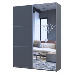 Шафа купе Doros G-Caiser Графіт 1 ДСП / 1 дзеркало 160х60х240 (42005084) Вінниця