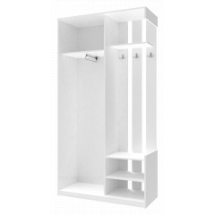 Прихожая Doros City One Door Белый 1 Зеркало 110х45х210 (44900058) Новояворовск