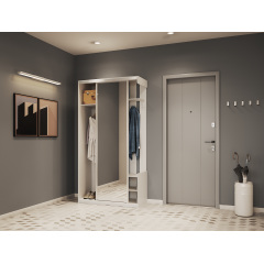 Прихожая Doros City One Door Белый 1 Зеркало 110х45х210 (44900058) Новояворовск