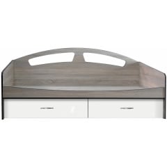 Ліжко Орфелія МАКСІ МЕБЛІ (під матрац 1700 х 700) Дуб сонома/Біла (5103208) Петрово
