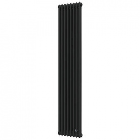 Трубчастий радіатор DeLonghi Multicolumn 2000 3 колони 8 секцій RAL90005MATT (0Q10320000800D0RAL9005M)