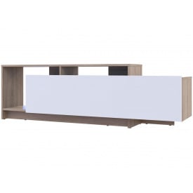 Стінка у вітальню Doros U2 Дуб Сонома Білий ДСП 160х38х48 (41510018)