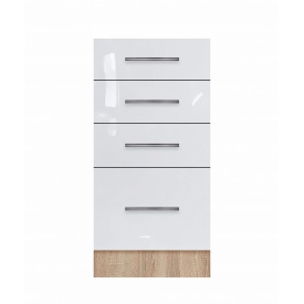 Тумба з чотирма ящиками (без стільниці) з фарбованими фасадами МДФ ширина 400 МАКСІ МЕБЛІ (5102431)